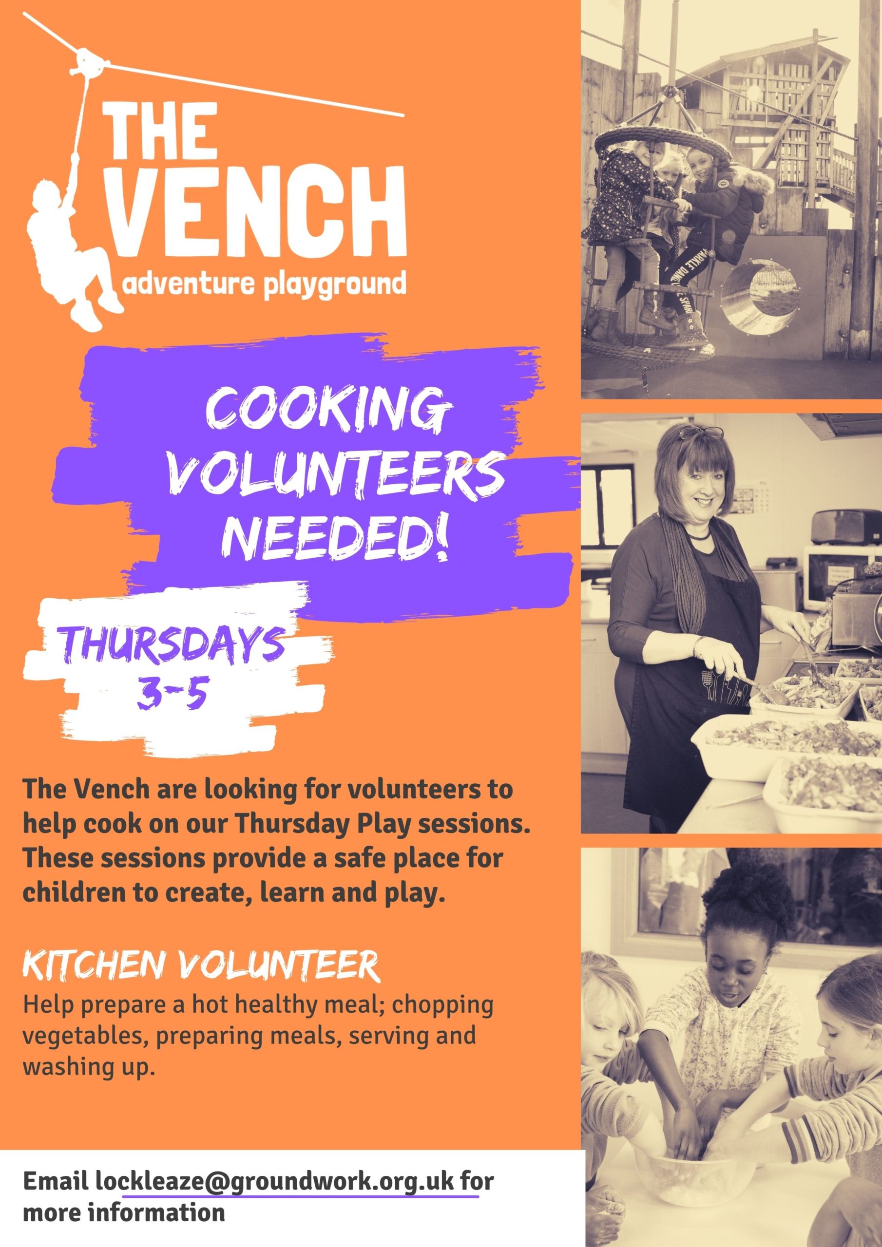Cooking volunteers we need you !
